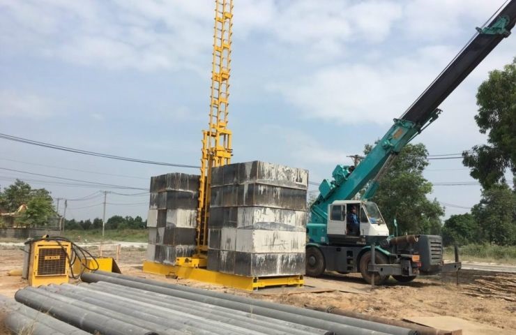 Ép Cọc Bê Tông Tại Nam Đàn