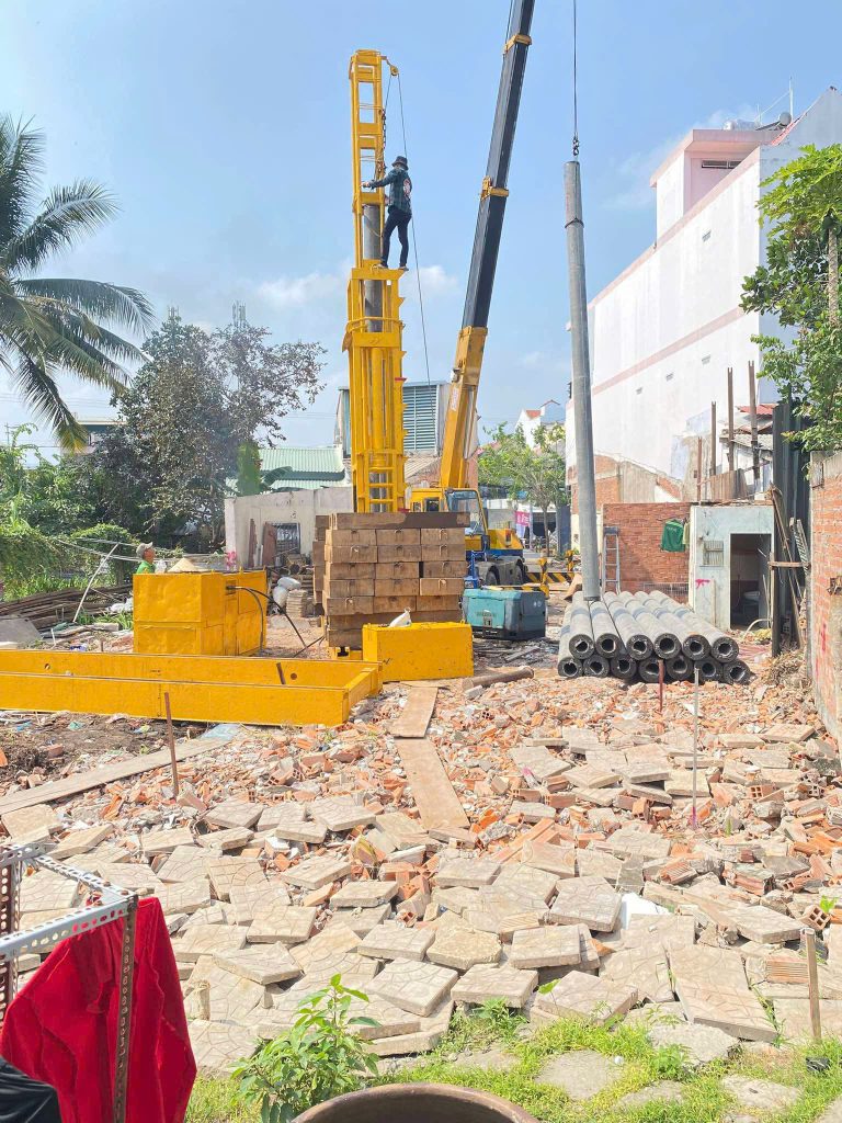 Xaydunganhhieu chuyên thi công ép cọc bê tông tại Tân Kỳ đảm bảo chất lượng